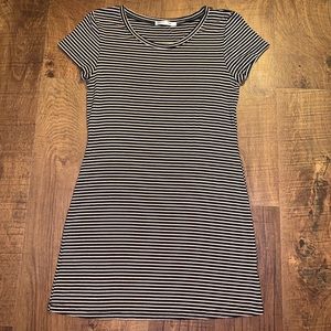 90s Striped Fitted Bodycon Dress